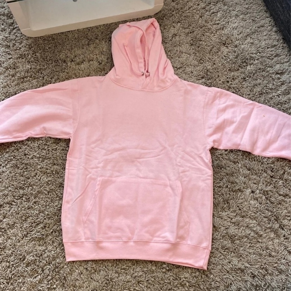 Plain pink hoodie (Unisex)